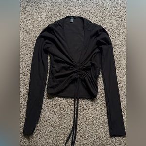 Fitted Black Long Sleeve